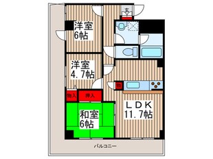 南浦和パインマンションの物件間取画像